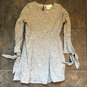 Silver sequin dress